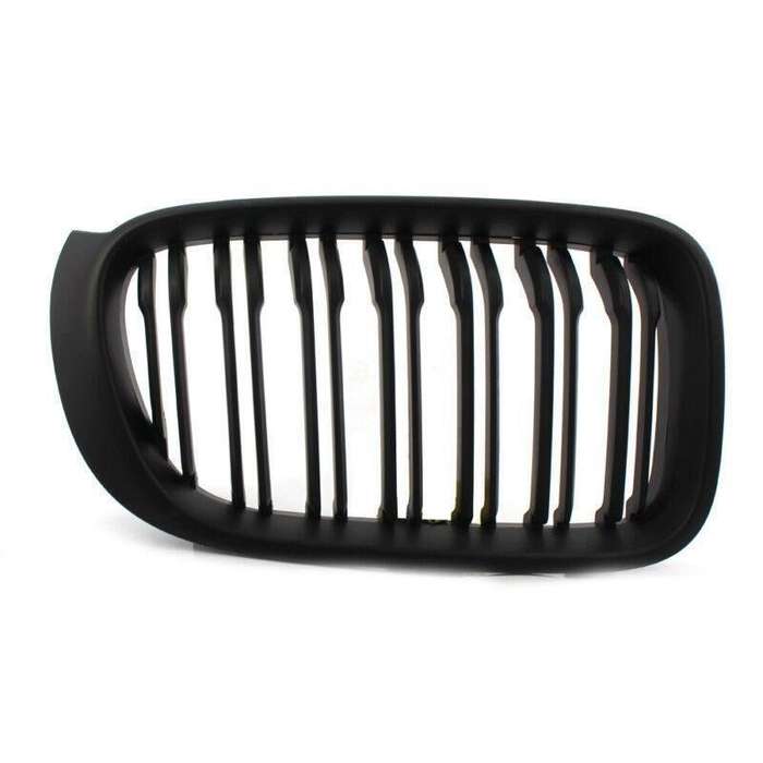 Matte BLACK Front Grille Fit FOR BMW F25LCI X3 F26 X4 X4M 15-17 Twin Slat