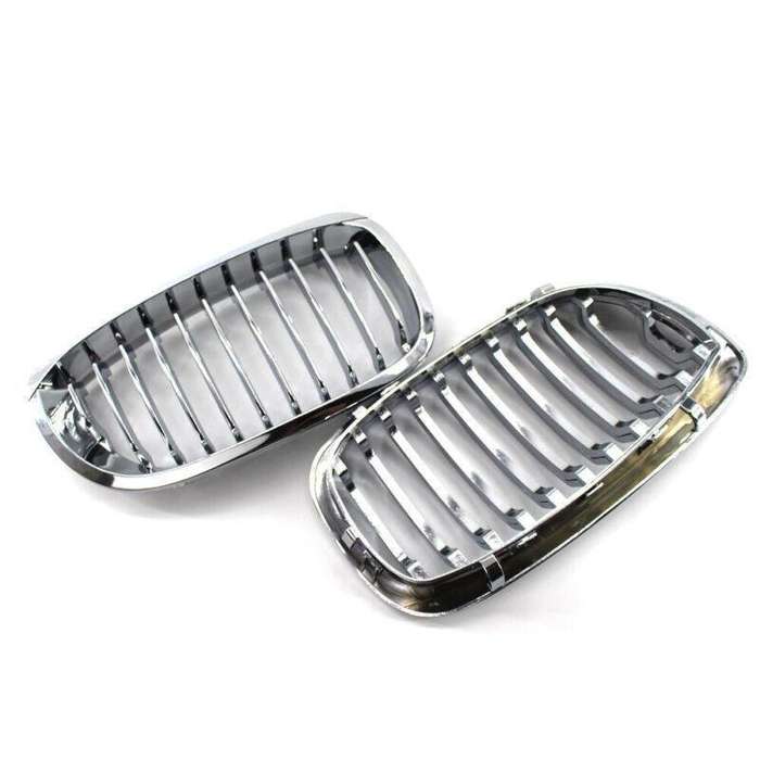 Pair of Chrome Grille Fit For BMW E46 Facelift Coupe Cabriolet M 2002-2005 2D