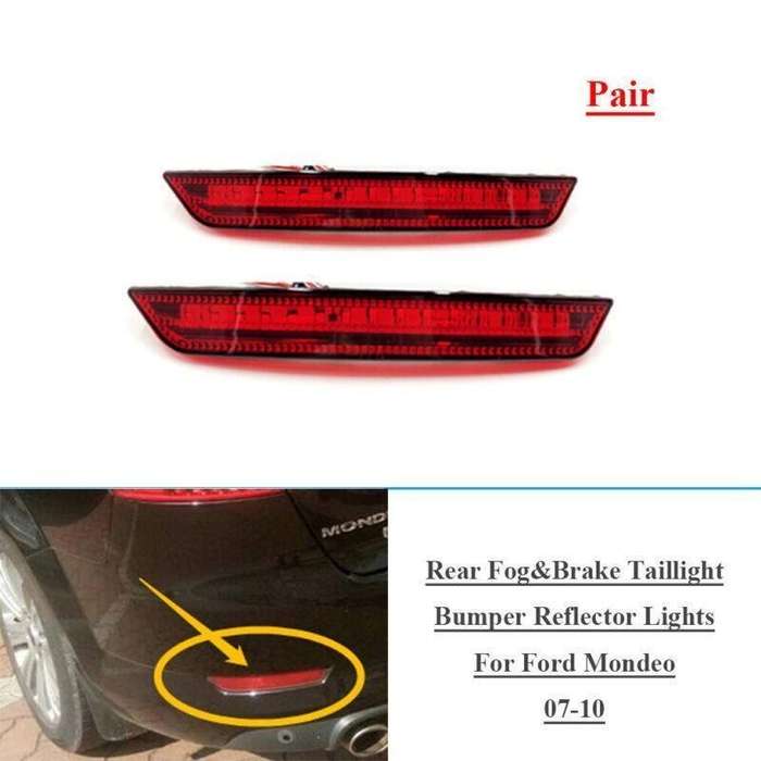 Rear Fog Brake Taillight Bumper Reflector Light For For Ford Mondeo 07-10 Pair