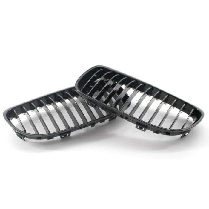 2X/Set Car Front Grille Shiny Black fit for BMW 3 Series E90 09-11 10 Mesh Grill