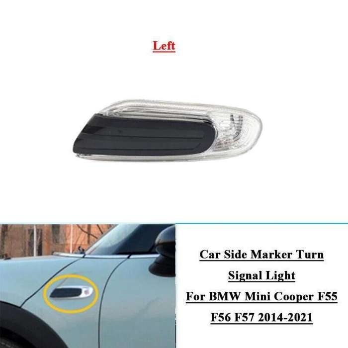 Car Side Marker Turn Signal Light For BMW Mini Cooper F55 F56 F57 2014-2021 Left