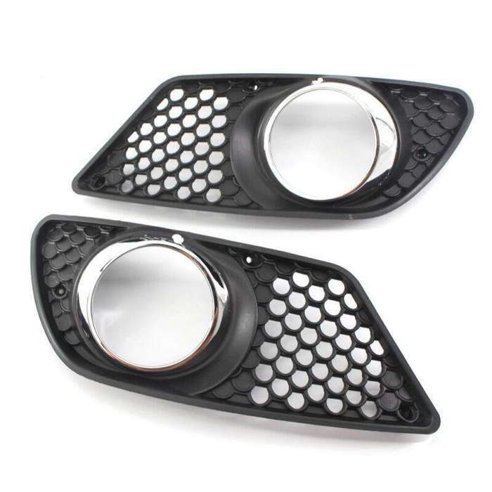 1 Pair Car Front Bumper Fog Lamp Light Grille Cover For Mercedes Benz W204 2010