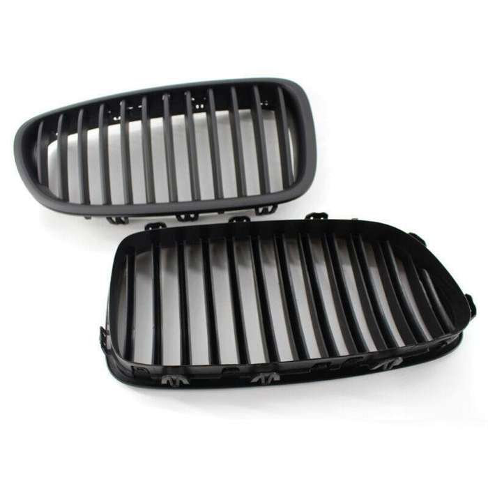2X/Set Flat Black Car Grille Fit for BMW F10 F18 M5 10-15 Sedan Wagon Mesh Grill