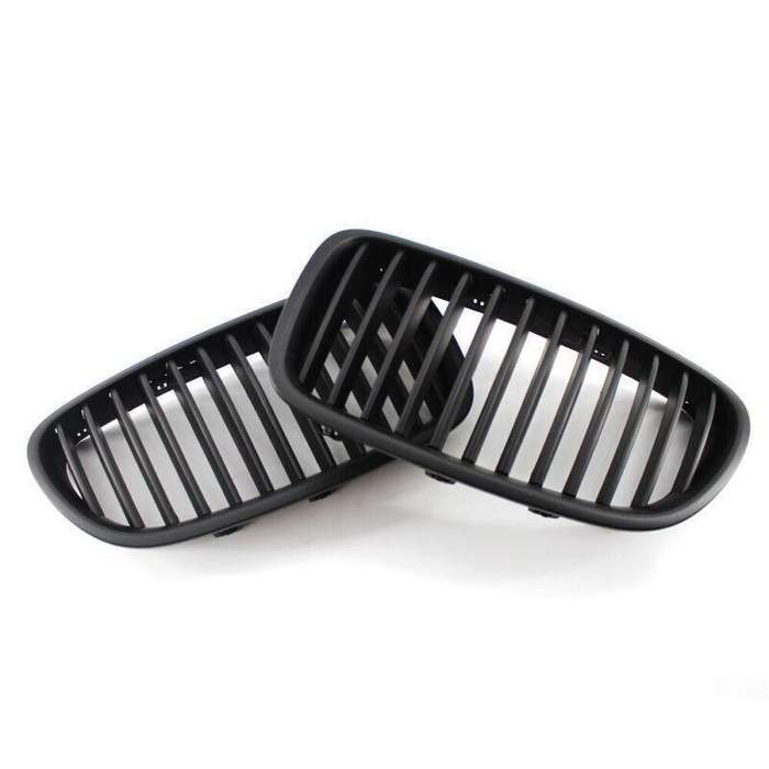 2X/Set Flat Black Car Grille Fit for BMW F10 F18 M5 10-15 Sedan Wagon Mesh Grill