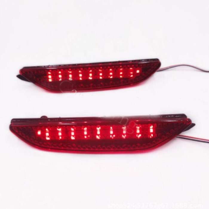 Rear Fog&amp;Brake Taillight Bumper Reflector Lights For Kia K2 2011-2014 Pair