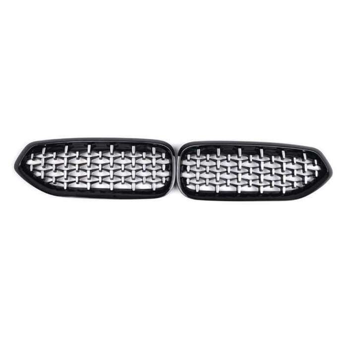 Diamond Style Gloss Black Front Kidney Grill Grille For BMW G29 Z4 2019-2022