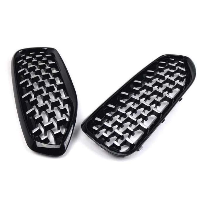 Diamond Style Gloss Black Front Kidney Grill Grille For BMW G29 Z4 2019-2022