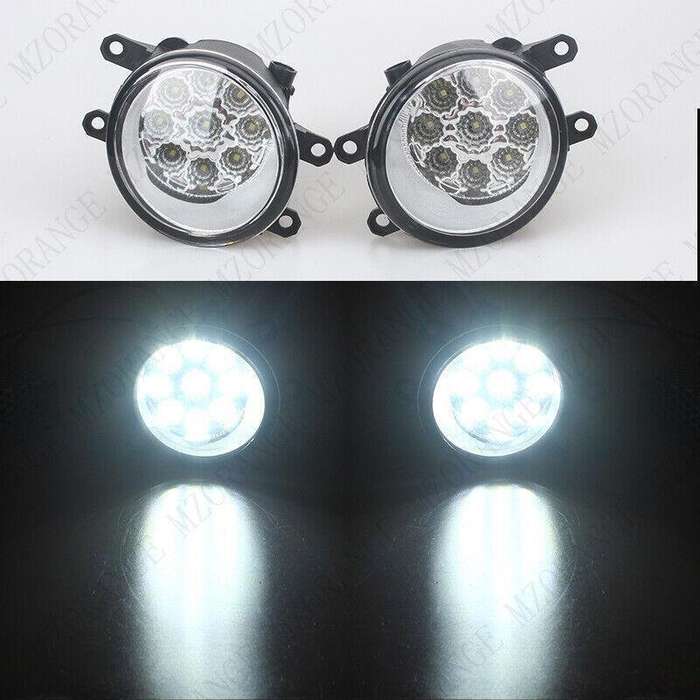 Pair LED Front Fog Lamp Driving Light For Toyota Sienna 2011-2017 Left+Right
