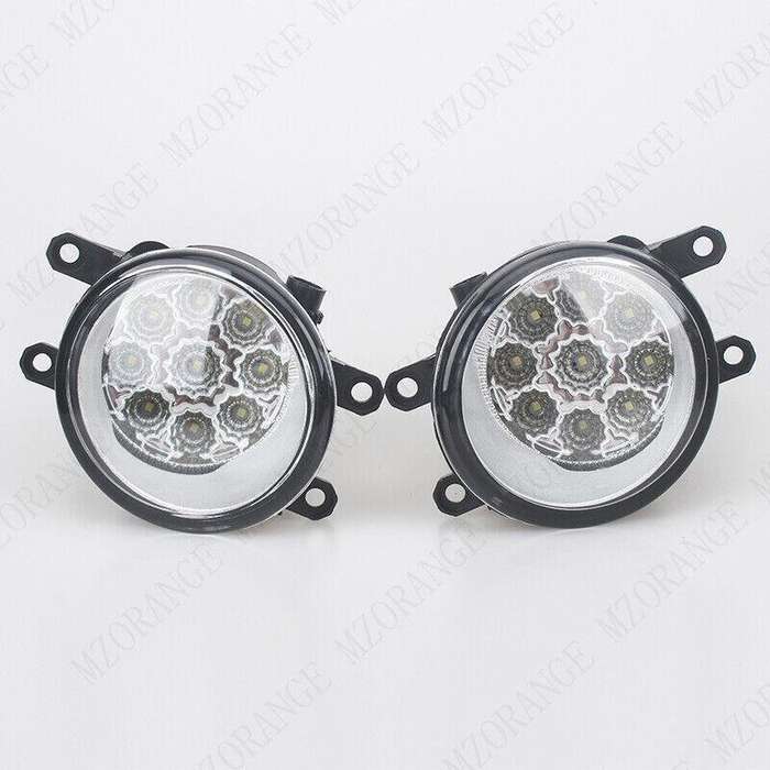 Pair LED Front Fog Lamp Driving Light For Toyota Sienna 2011-2017 Left+Right