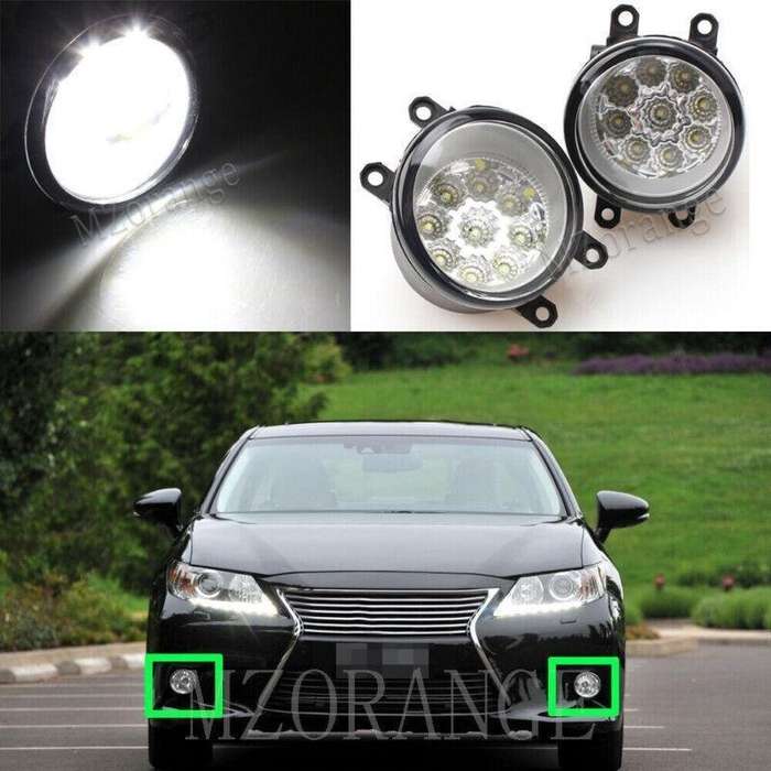 Pair LED Front Fog Lamp Driving Light For Toyota Sienna 2011-2017 Left+Right
