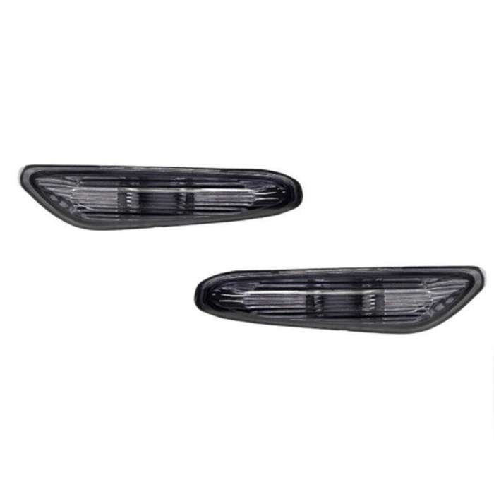 2x Car Side Marker Turn Signal Lights For BMW E90 E91 E92 E93 2006-2011 Smoked