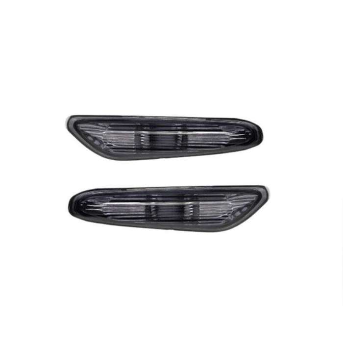 2x Car Side Marker Turn Signal Lights For BMW E90 E91 E92 E93 2006-2011 Smoked