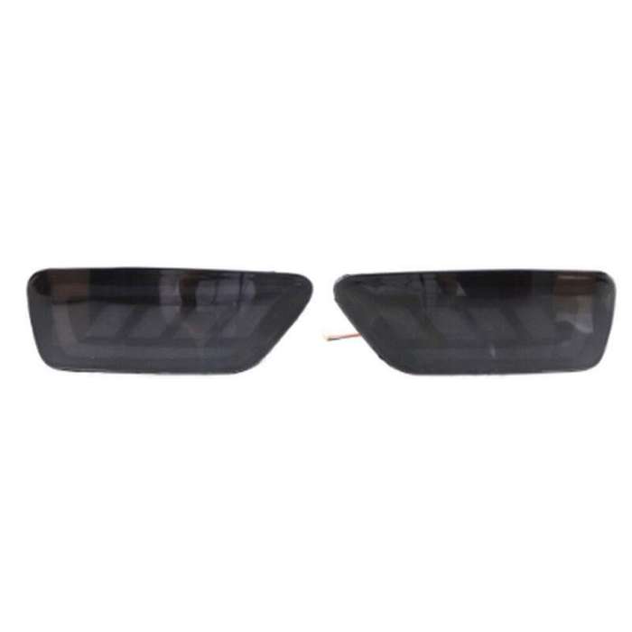 Smoked Rear Fog Taillight Bumper Reflector Light For Jeep Compass 2011-2015 Pair