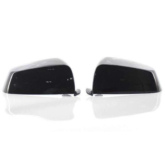 Pair of Gloss Black Side Mirror Covers Fit BMW E60 E63 F06 F07 F12 5 6 7 Series