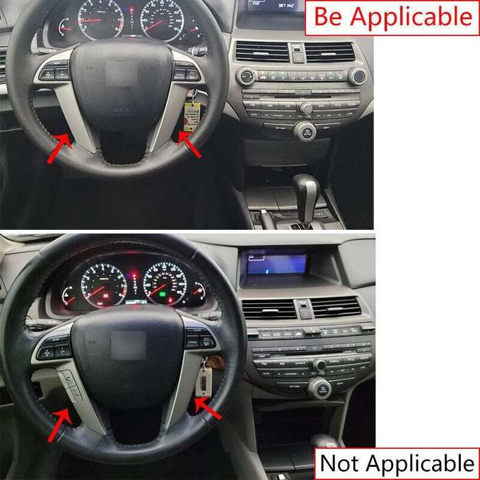 Peach Wood Grain Steering Wheel Strip Trim For Honda Accord Crosstour 2008-2012