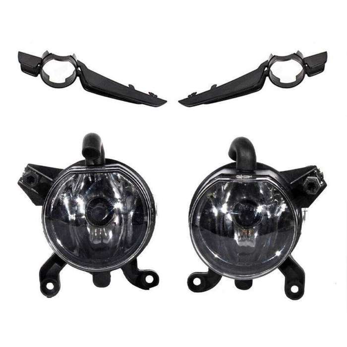 Car Front Bumper Fog Light Grille Cover Assembly For BMW E46/2D 323ci 1999-2003