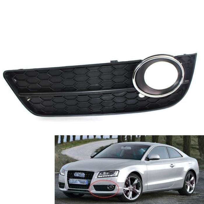 1X ABS Car Front Left Bumper Fog Light Lower Grille Cover for Audi A5 2008-2011