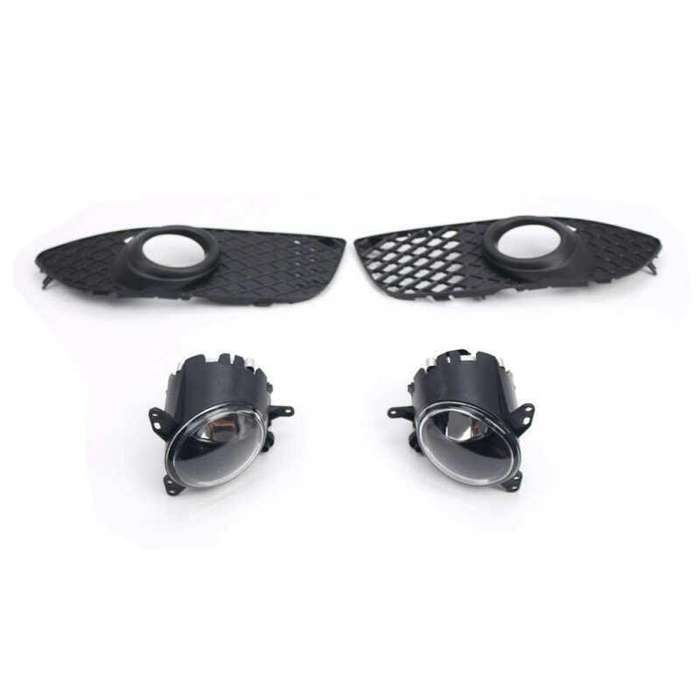 For 2007-2017 Mitsubishi Lancer Clear Lens 1 pair Front Bumper Fog Light Grille