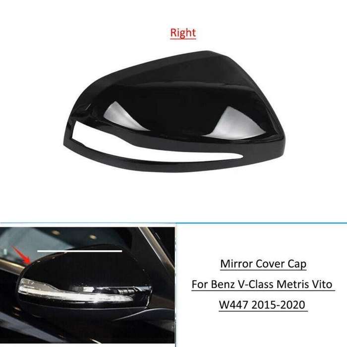 Right Rear View Mirror Cover Caps For Benz Vito V-Class Metris W447 2015-2020