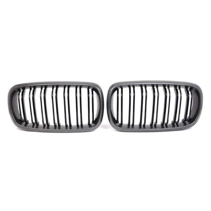 2pcs Carbon Fiber Front Kidney Grilles For BMW X5 F15 X5M F85 X6 F16 X6M F86