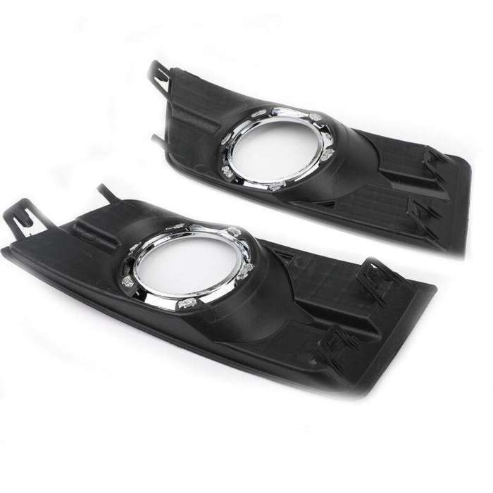 Pair Front Bumper Fog Light Frame Cover Left Right For Cadillac SRX 2010-2016