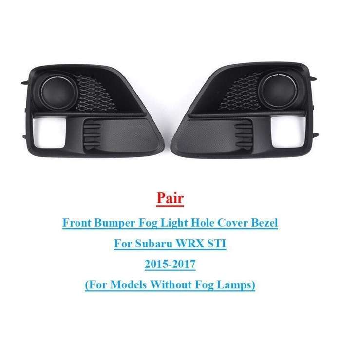 Front Bumper Fog Light Hole Cover For Subaru WRX STI 2015-2017 Left+Right