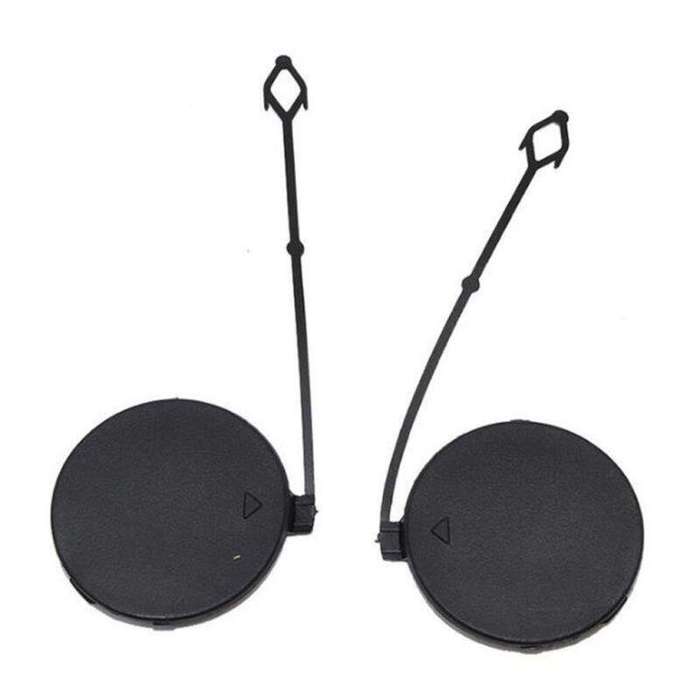 For BMW X5 E70 2006-2010 1 Pair Front Bumper Tow Trailer Hook Eye Cover Caps