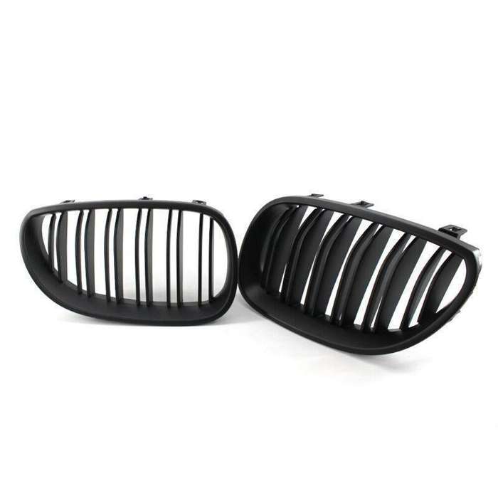 Pair Of Matte Black Slat Grille Fit For BMW E60 E61 M5 5 Series 2003-2009