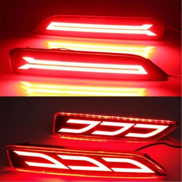 Rear Brake Taillight Bumper Reflector Lights For Honda CRV 07-09 CITY Pair B1