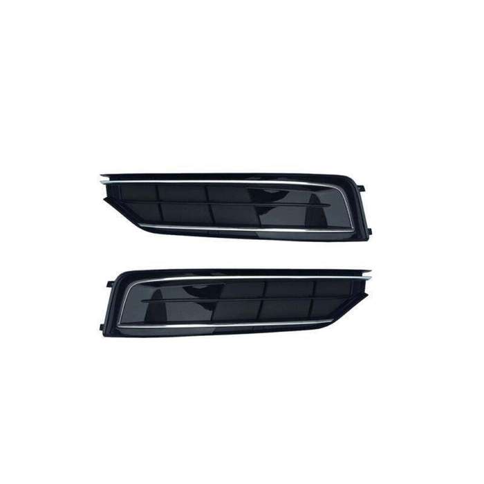 2x Front Bumper Fog Lamp Grille Cover For Audi A8 S8 D4 Quattro 2014-2016 LR