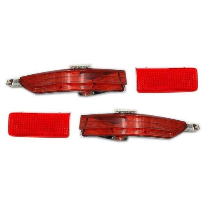 Fits For VW Touareg 2011-2014 1 Pair Rear Bumper Reflector Light Brake Lamp