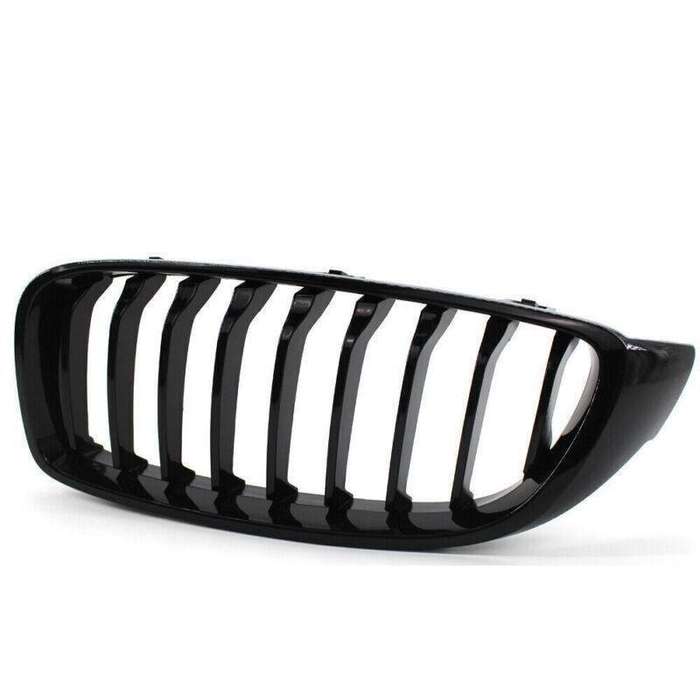 2X/Set Car Grille Shiny Black for BMW 4 Series F32 F33 F36 F82 Coupe Mesh Grill