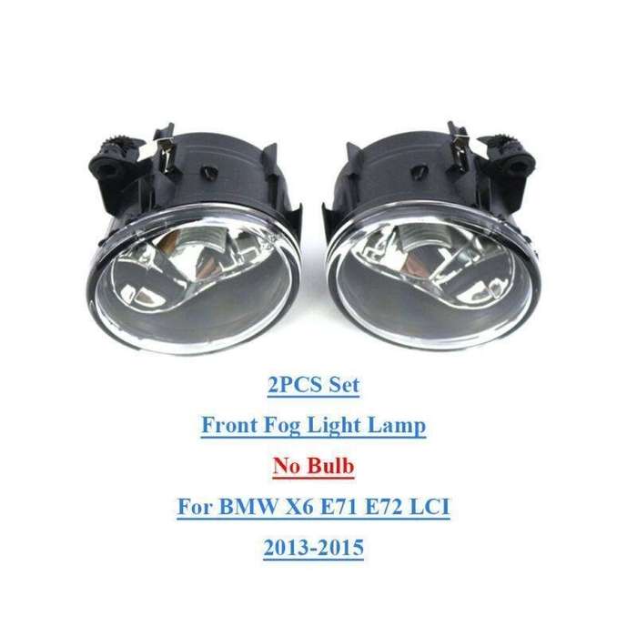 For BMW X6 E71 E72 LCI 2013-2015 Front Bumper Fog Light Lamp without Bulb Pair