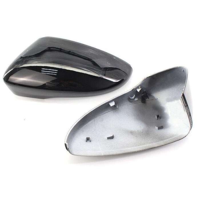Pair Gloss Black Wing Mirror Cover Cap for VW Beetle/CC/Eos/Jetta/Passat 09-12