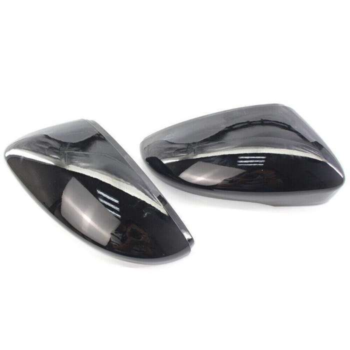 Pair Gloss Black Wing Mirror Cover Cap for VW Beetle/CC/Eos/Jetta/Passat 09-12
