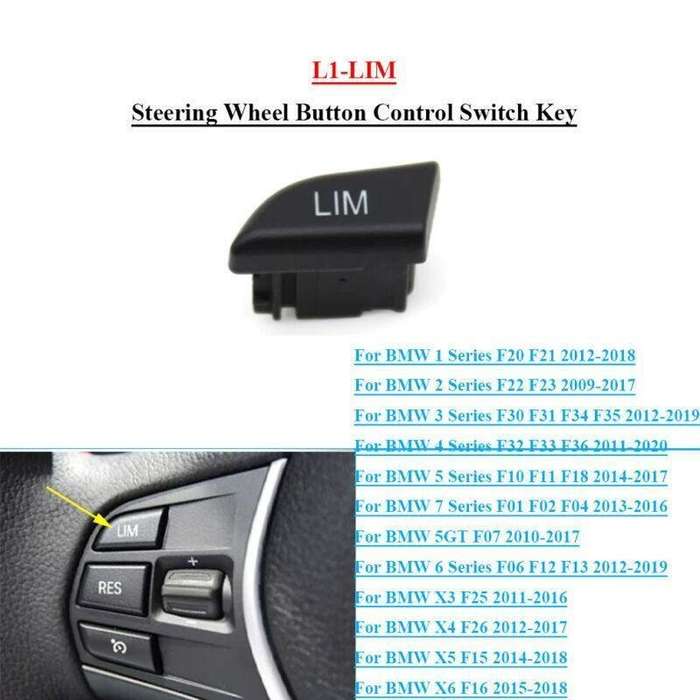L1-LIM Steering Wheel Key Control Button For BMW 1 3 4 5 6 7 Series F20 F22 F30