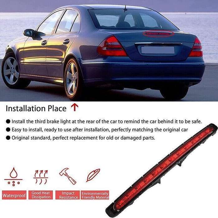 LED Rear Stop Lamp For Mercedes-Benz W211 E-Class 03-09 Red Third Brake Light