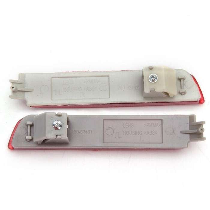Pair Left+Right Side Rear Reflector Bumper Light Nissan For Sentra 2015-2018