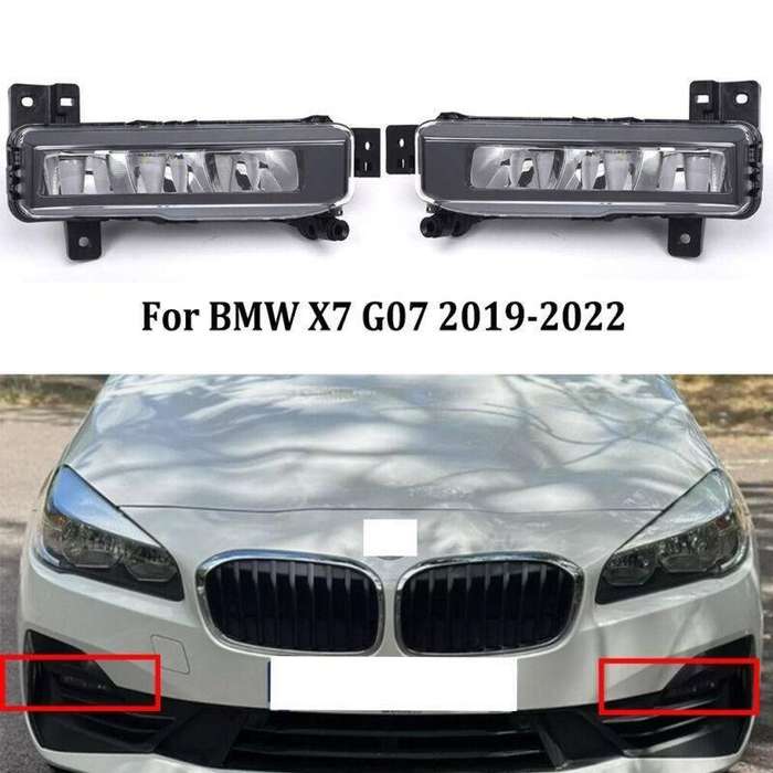 For BMW X7 G07 2019-2022 Front Bumper LED Fog Lamp Light Pair
