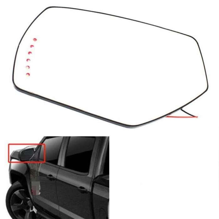 Rearview Mirror Glass For Chevrolet Silverado Sierra 1500 2014-2018 Left Side
