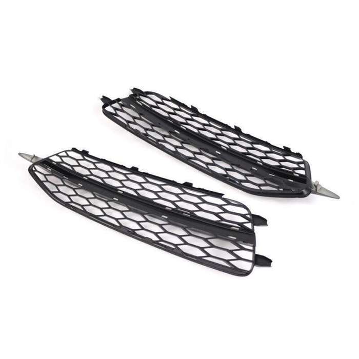2pcs Front Bumper Fog Light Grille Covers For Audi A6 C7 S Line 2011-2014 Type B