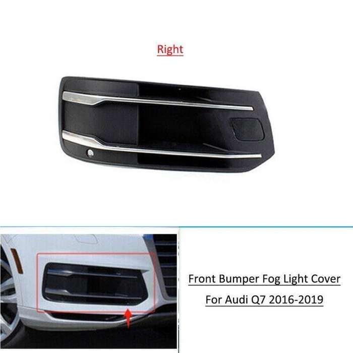 Front Bumper Fog Light Lamp Bezel Grille Cover Right Side For Audi Q7 2016-2019