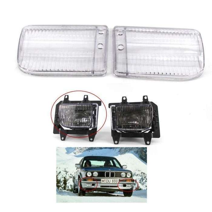 CAR Fog Light ABS Lens Clear fit for BMW3 E30 85-93 Pair