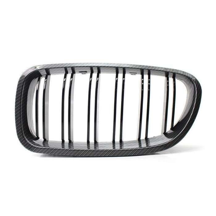 2 Line Carbon Fiber Printed Car Grille Sedan/Wagon Fit for BMW F10 F18 M5 11-14