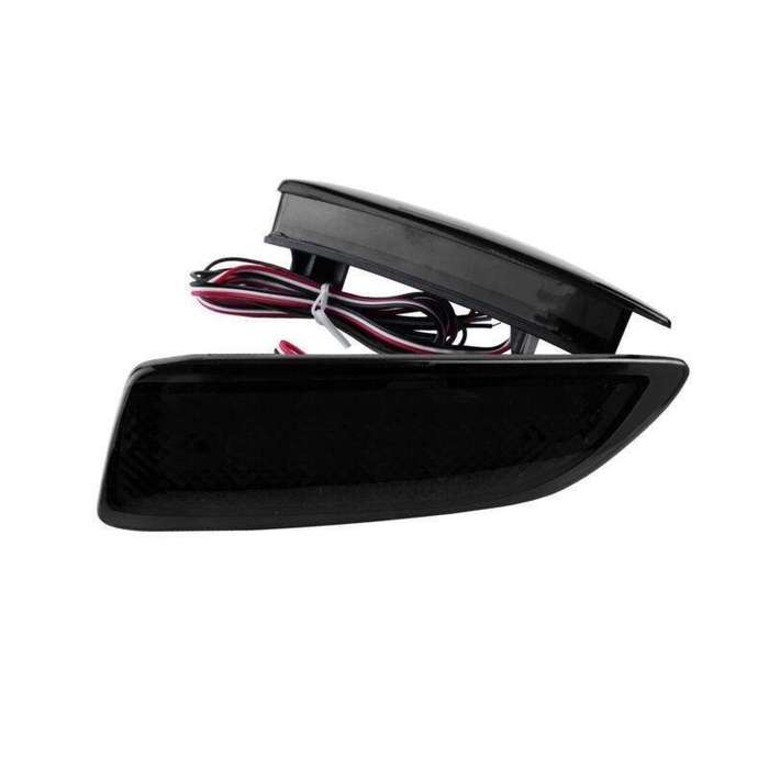 2x Smoke Lens Bumper Reflector LED Tail Brake Light For 2011-2013 Toyota Corolla