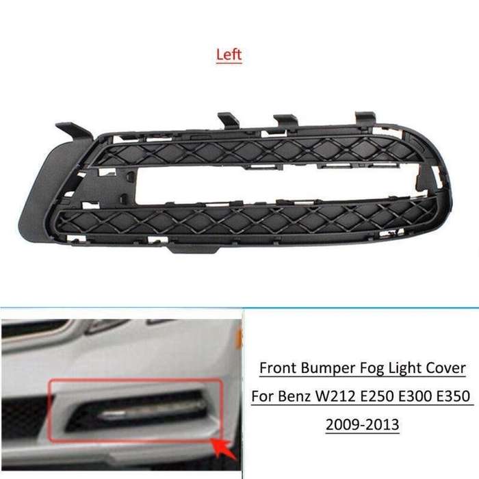 Front Bumper Light Cover Grilles For Benz W212 E250 E300 E350 2009-2013 Left