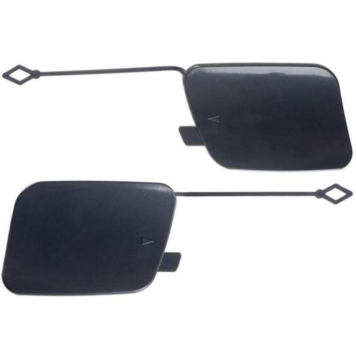 2pcs Set Rear Bumper Tow Hook Bracket Cover Cap Eye For BMW X5 F15 2014-2018