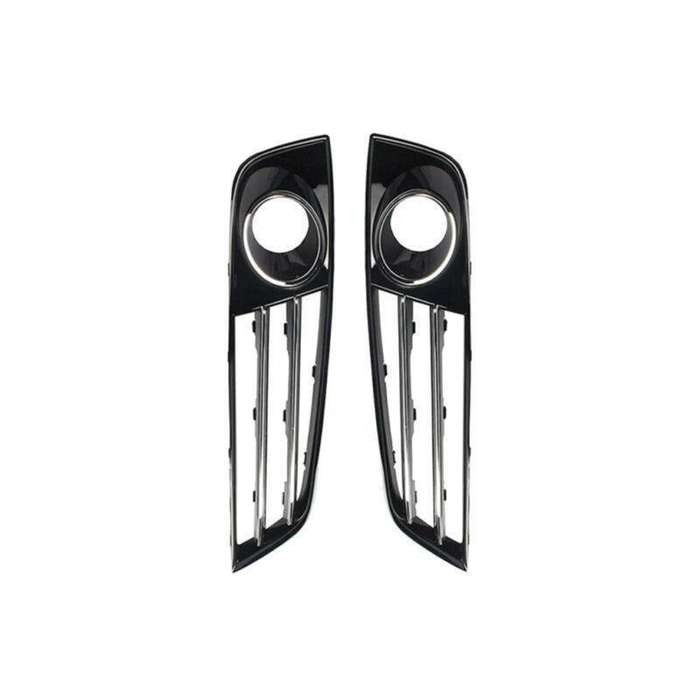 2x Front Bumper Fog Lamp Grille Cover For Audi A8 D4 10-13 LR 4H0807680E/679E