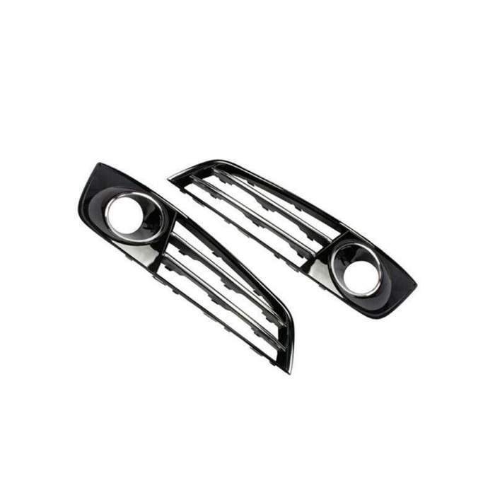 2x Front Bumper Fog Lamp Grille Cover For Audi A8 D4 10-13 LR 4H0807680E/679E