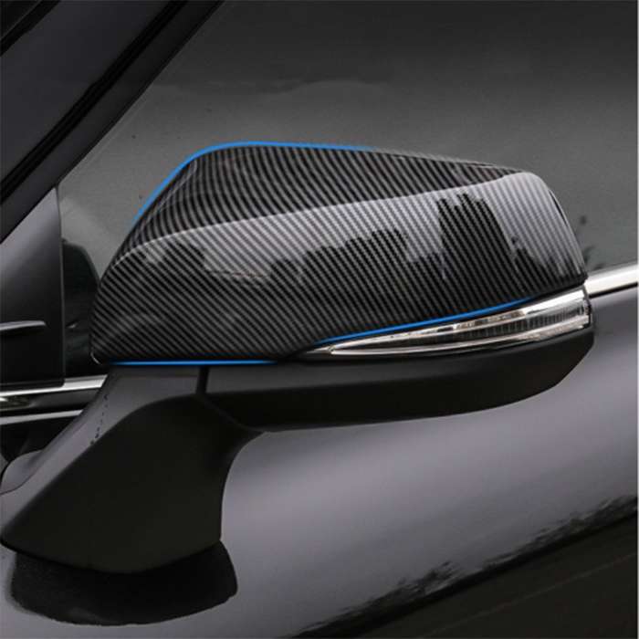 For Toyota Highlander 2020-2023 Carbon fiber Side Rearview Mirror Cover Trim Cap